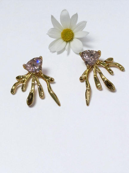 PURPLE HEART ARIAN EARRINGS