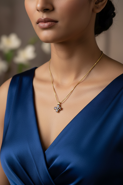 PURPLE DIAMOND LIUKA NECKLACE