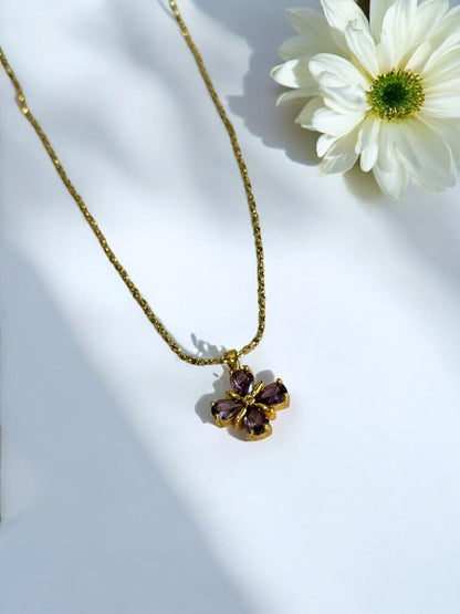 PURPLE DIAMOND LIUKA NECKLACE