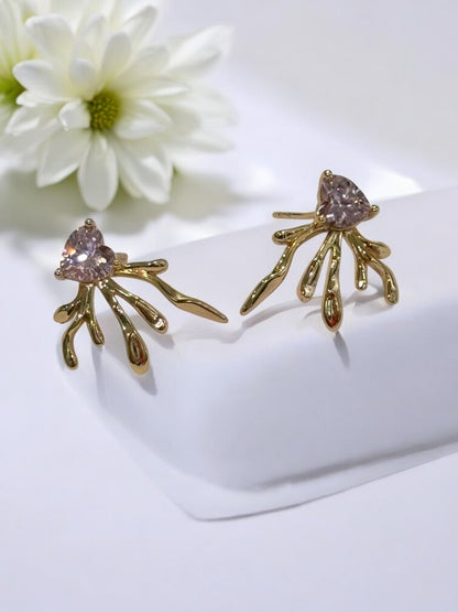 PURPLE HEART ARIAN EARRINGS