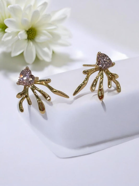 PURPLE HEART ARIAN EARRINGS