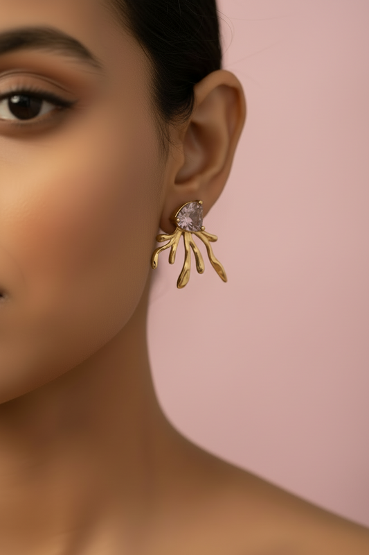 PURPLE HEART ARIAN EARRINGS