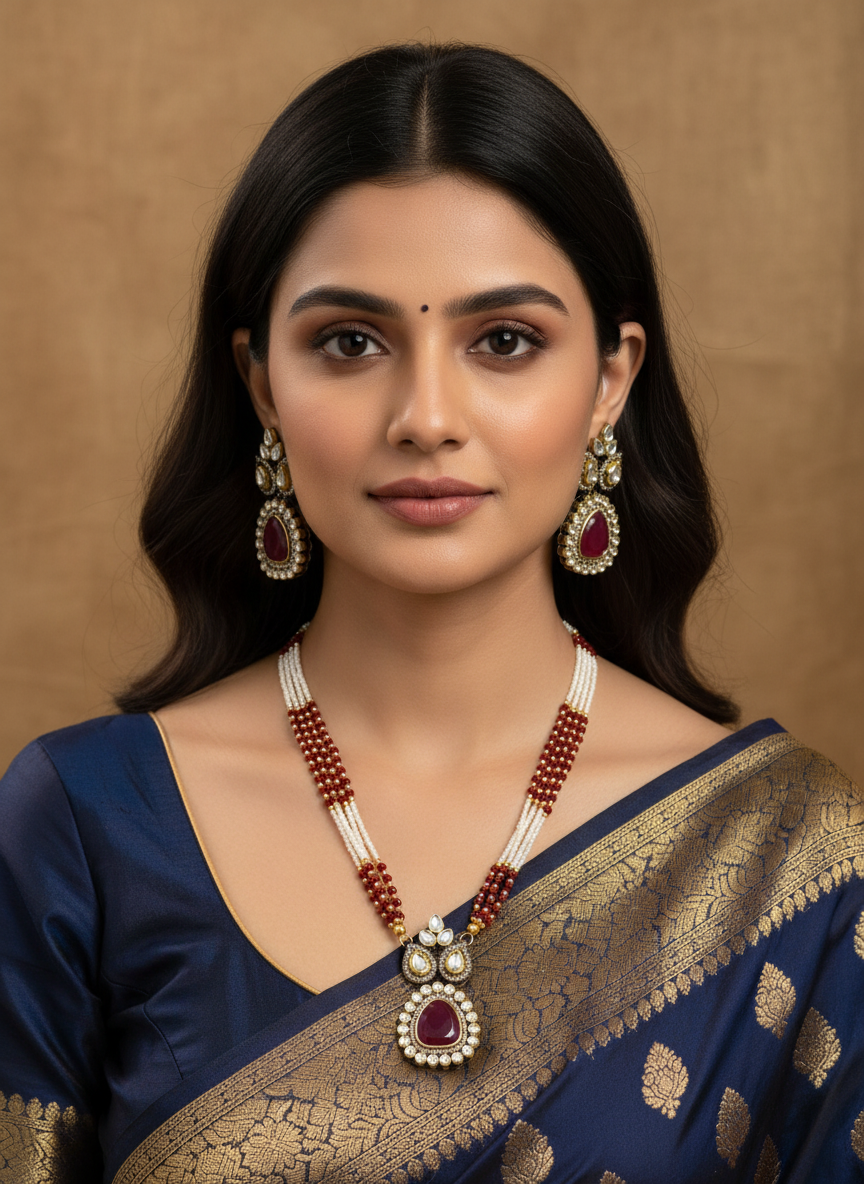 RED RUTIKA JEWELLERY SET