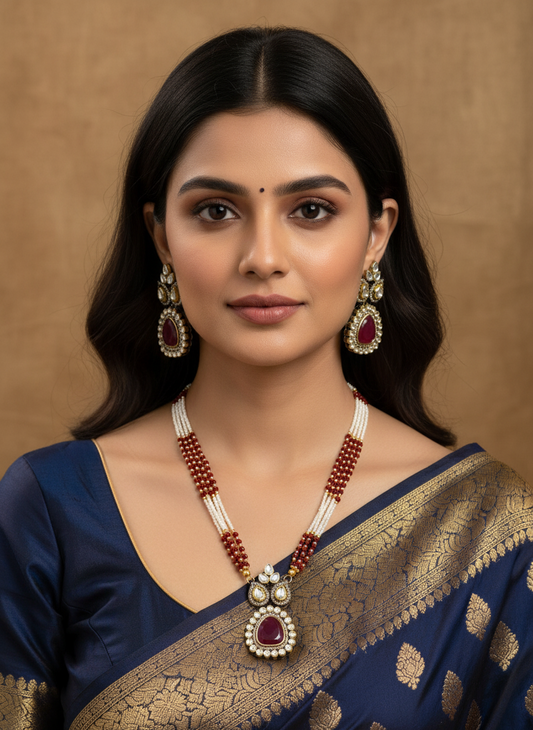 RED RUTIKA JEWELLERY SET