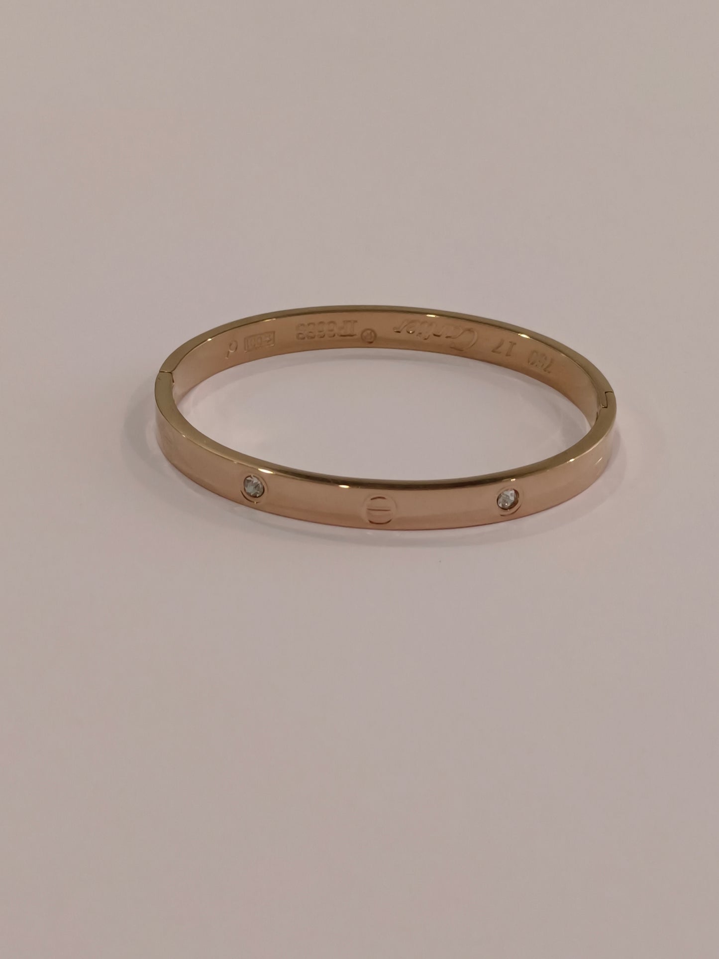 ROSE GOLD DIAMOND NAIL AND CARTIER LUXURY BRAND
