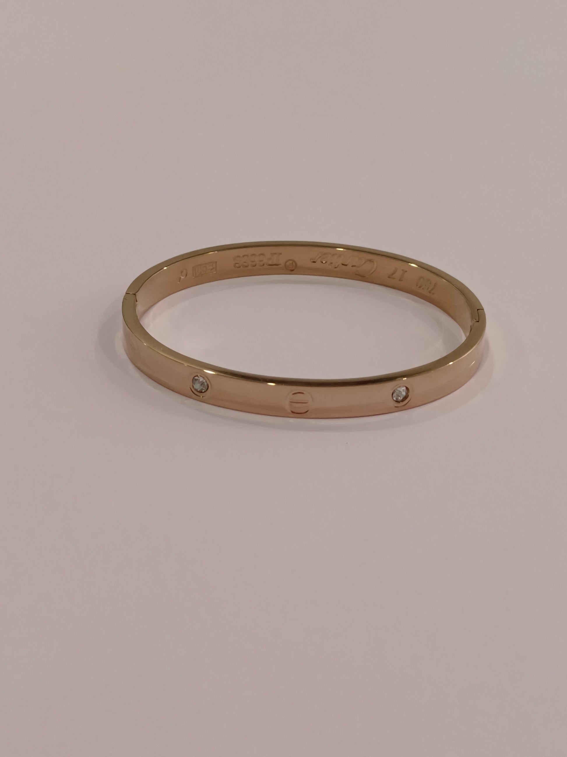 ROSE GOLD DIAMOND NAIL AND CARTIER LUXURY BRAND