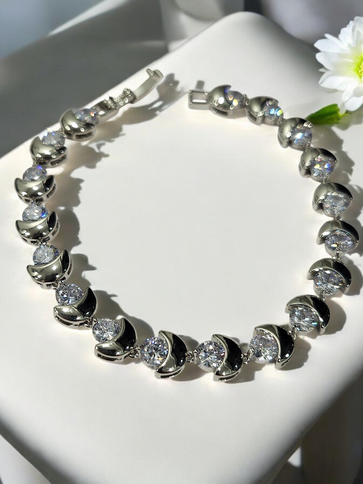 92.5 SILVER DIAMOND BRACELET