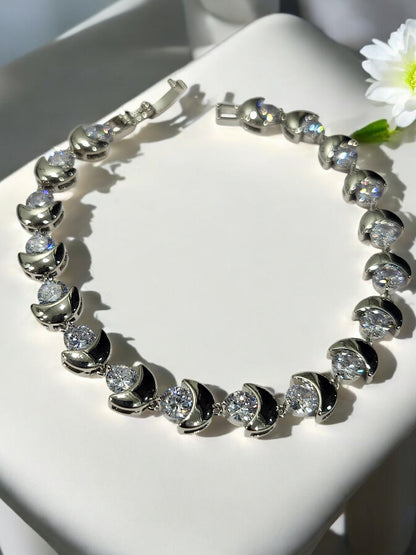 92.5 SILVER DIAMOND BRACELET