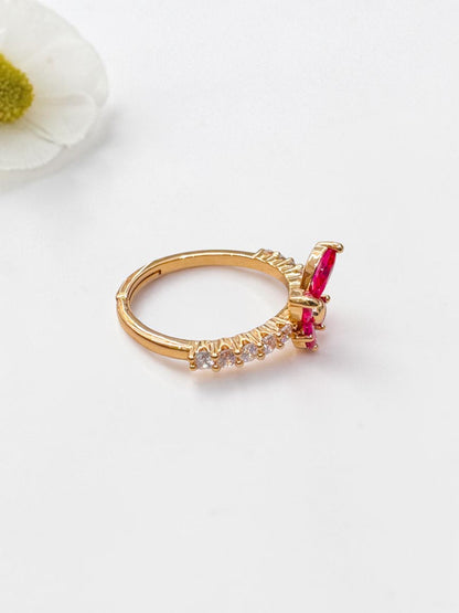 RUBY BUTTERFLY MILLIE RING