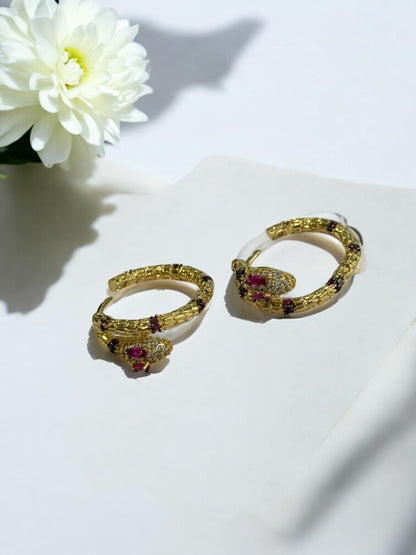 RUBY DIAMOND PYTHON GUSTAVO EARRINGS
