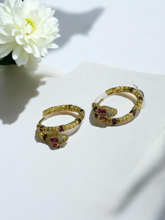 RUBY DIAMOND PYTHON GUSTAVO EARRINGS