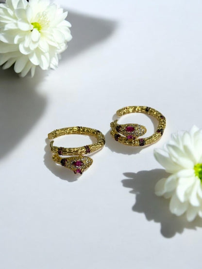 RUBY DIAMOND PYTHON GUSTAVO EARRINGS
