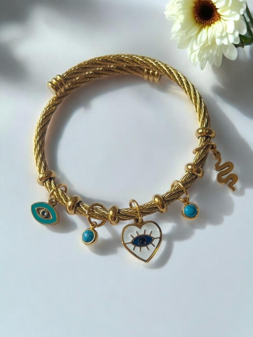SEA BLUE AADIT CHARMS BRACELET
