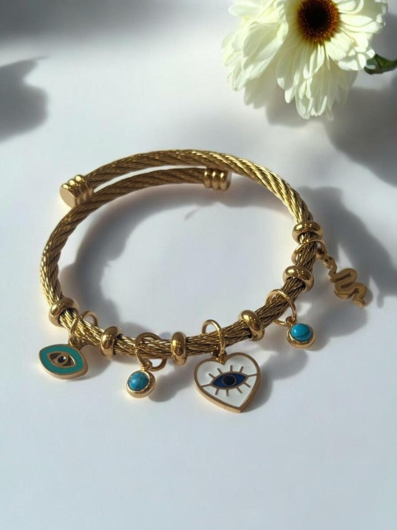 SEA BLUE AADIT CHARMS BRACELET