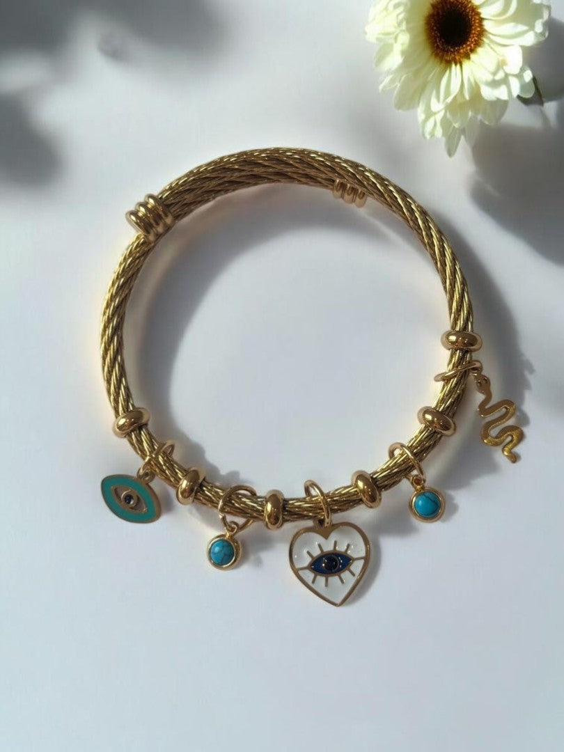 SEA BLUE AADIT CHARMS BRACELET