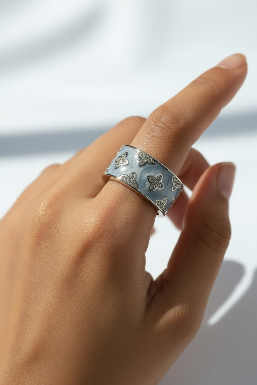 SEA BLUE ANSEL RING
