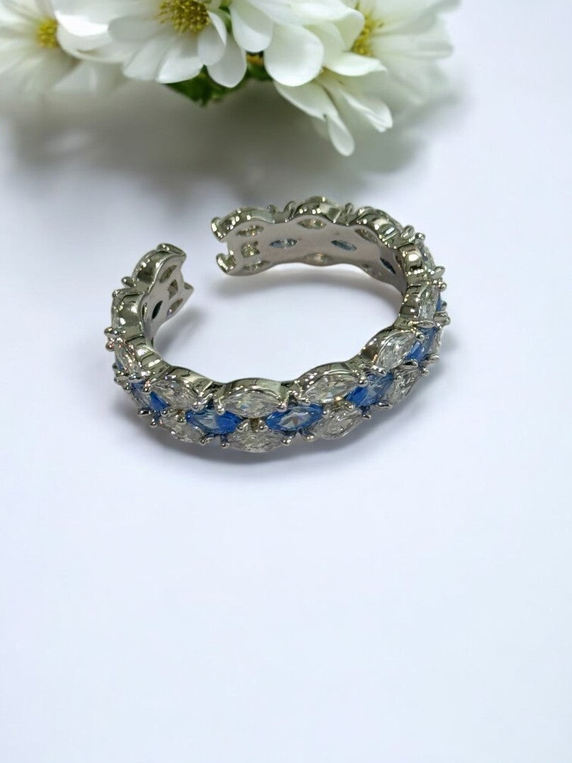 SEA BLUE DIAMOND ANDY RING