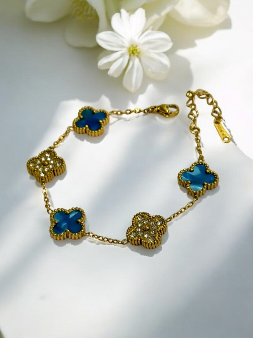 SEA BLUE DIAMOND PAYTON BRACELET