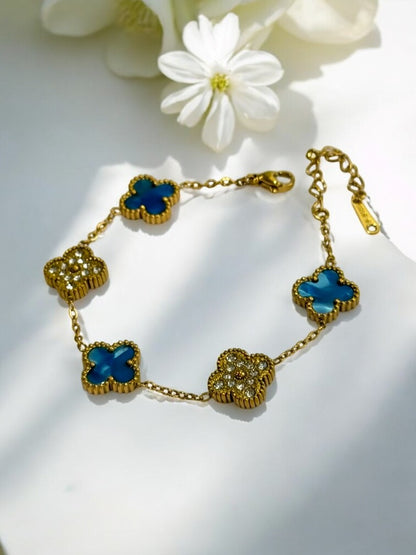 SEA BLUE DIAMOND PAYTON BRACELET