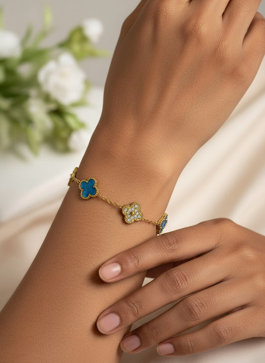 SEA BLUE DIAMOND PAYTON BRACELET