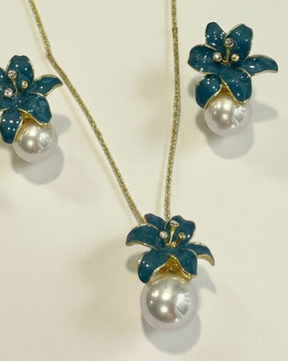 SEA BLUE MARIA NECKLACE SET
