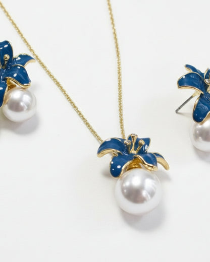 SEA BLUE MARIA NECKLACE SET