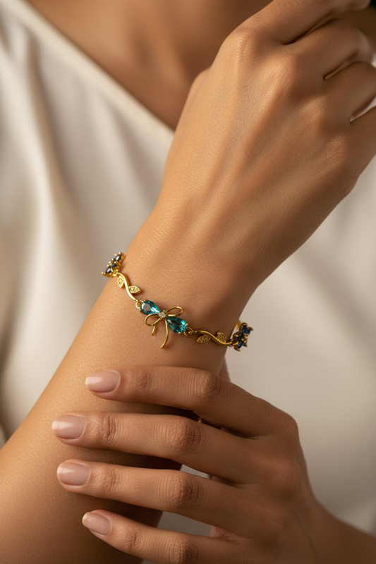 SEA BLUE RUBYKA BRACELET