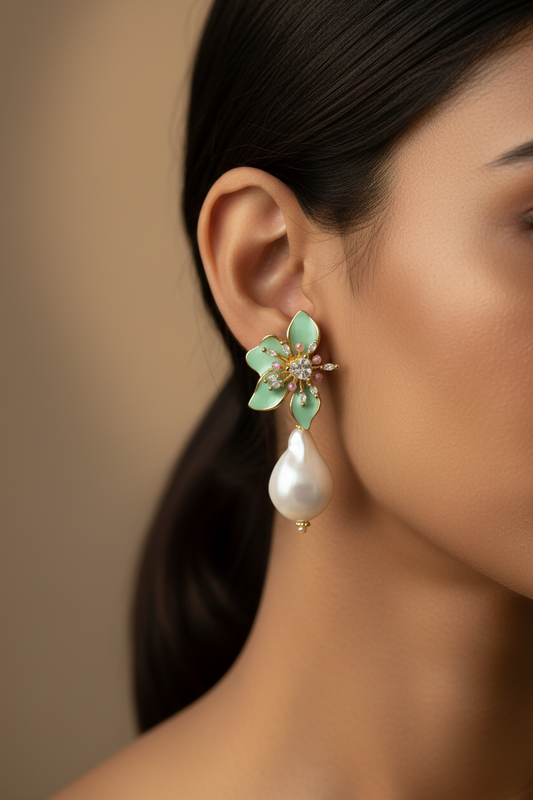 SEA GREEN EMILIA EARRINGS