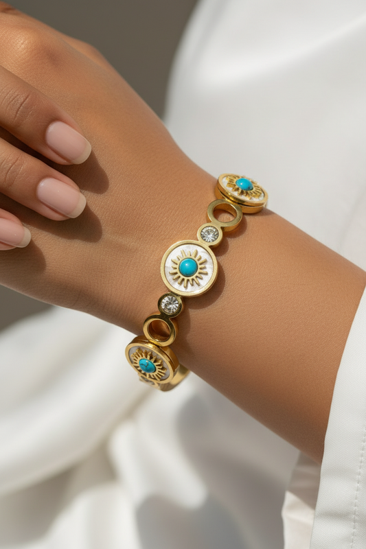 SEA BLUE STONE AURELIE BRACELET