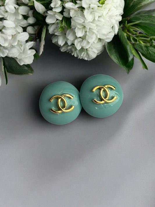 SEA GREEN CHANEL BRAND EARRING