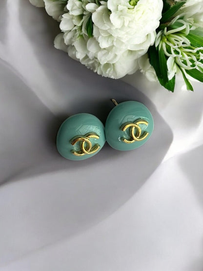 SEA GREEN CHANEL BRAND EARRING