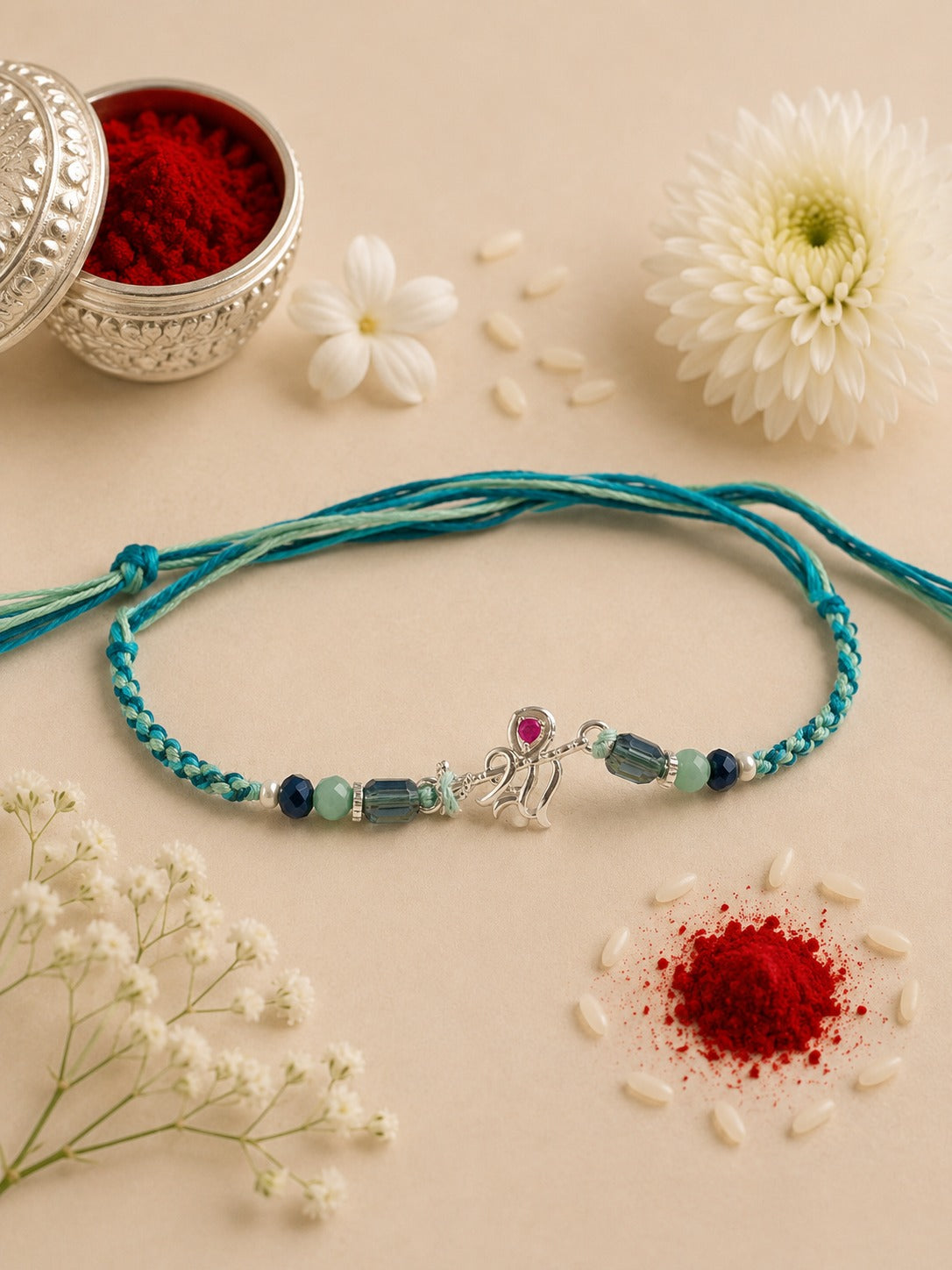 SHREE ADVIKA PURE SILVER RAKHI