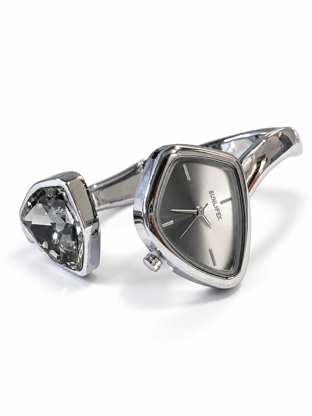 SILVER-GRAY JAJIEL WATCH (CUFF)