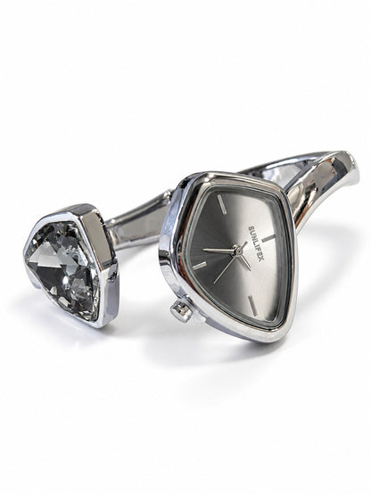 SILVER-GRAY JAJIEL WATCH (CUFF)