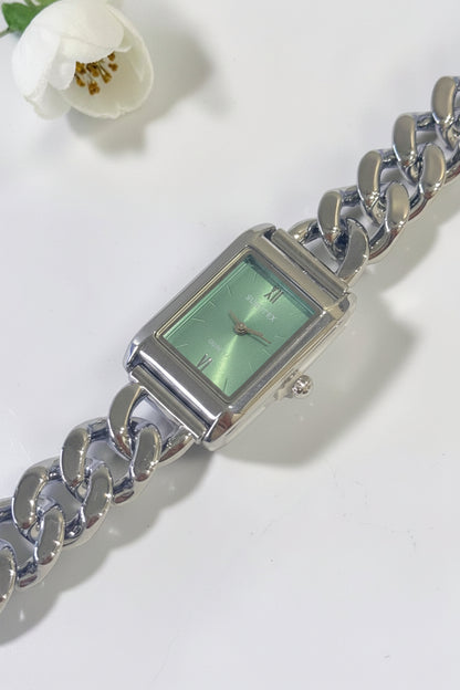 SILVER-SEA GREEN ALFIE WATCH