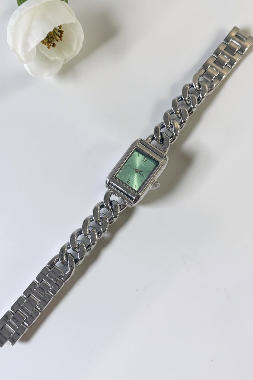 SILVER-SEA GREEN ALFIE WATCH