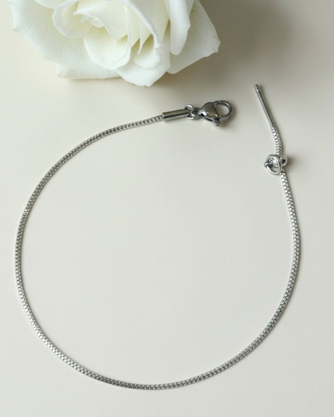SILVER ANNALISE ANKLET