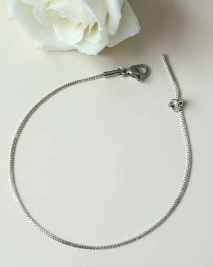 SILVER ANNALISE ANKLET