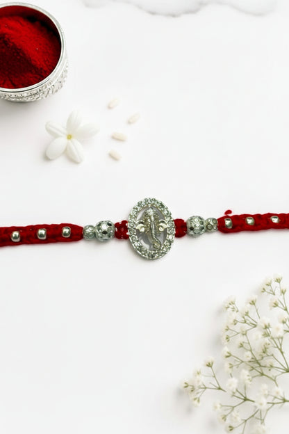 GANESH MAXINE SILVER RAKHI