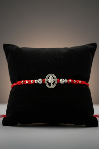 GANESH MAXINE SILVER RAKHI