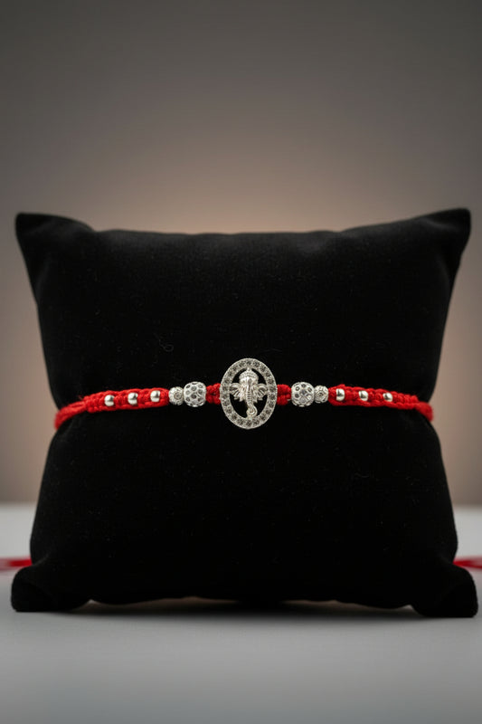 GANESH MAXINE SILVER RAKHI