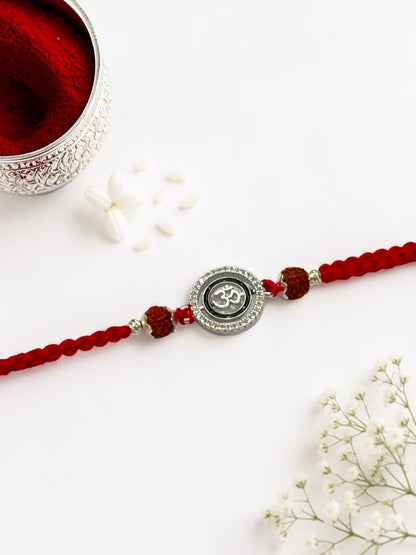 OM ARCHANA SILVER RAKHI