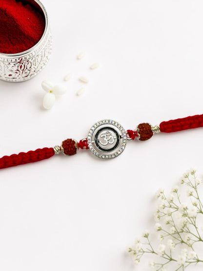 OM ARCHANA SILVER RAKHI