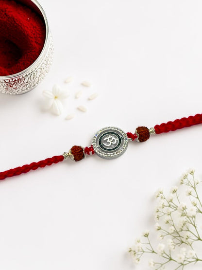 OM ARCHANA SILVER RAKHI