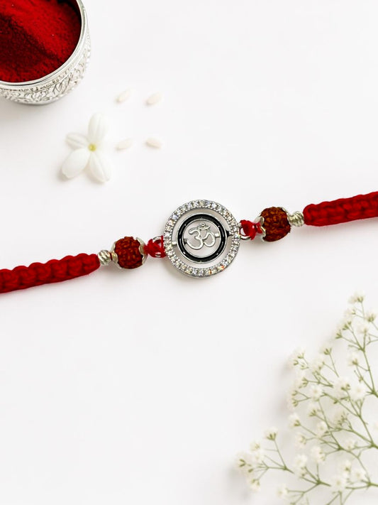 OM ARCHANA SILVER RAKHI