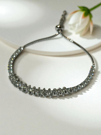 SILVER DIAMOND HARRY BRACELET
