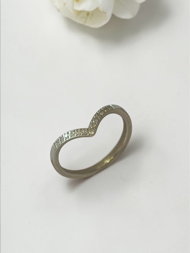 SILVER DIAMOND KATHERINE RING
