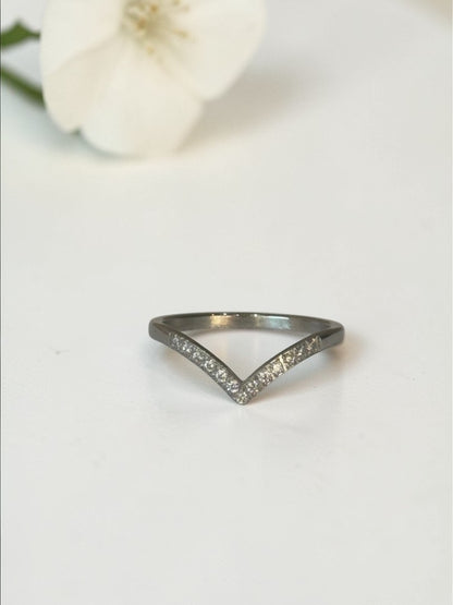 SILVER DIAMOND KATHERINE RING