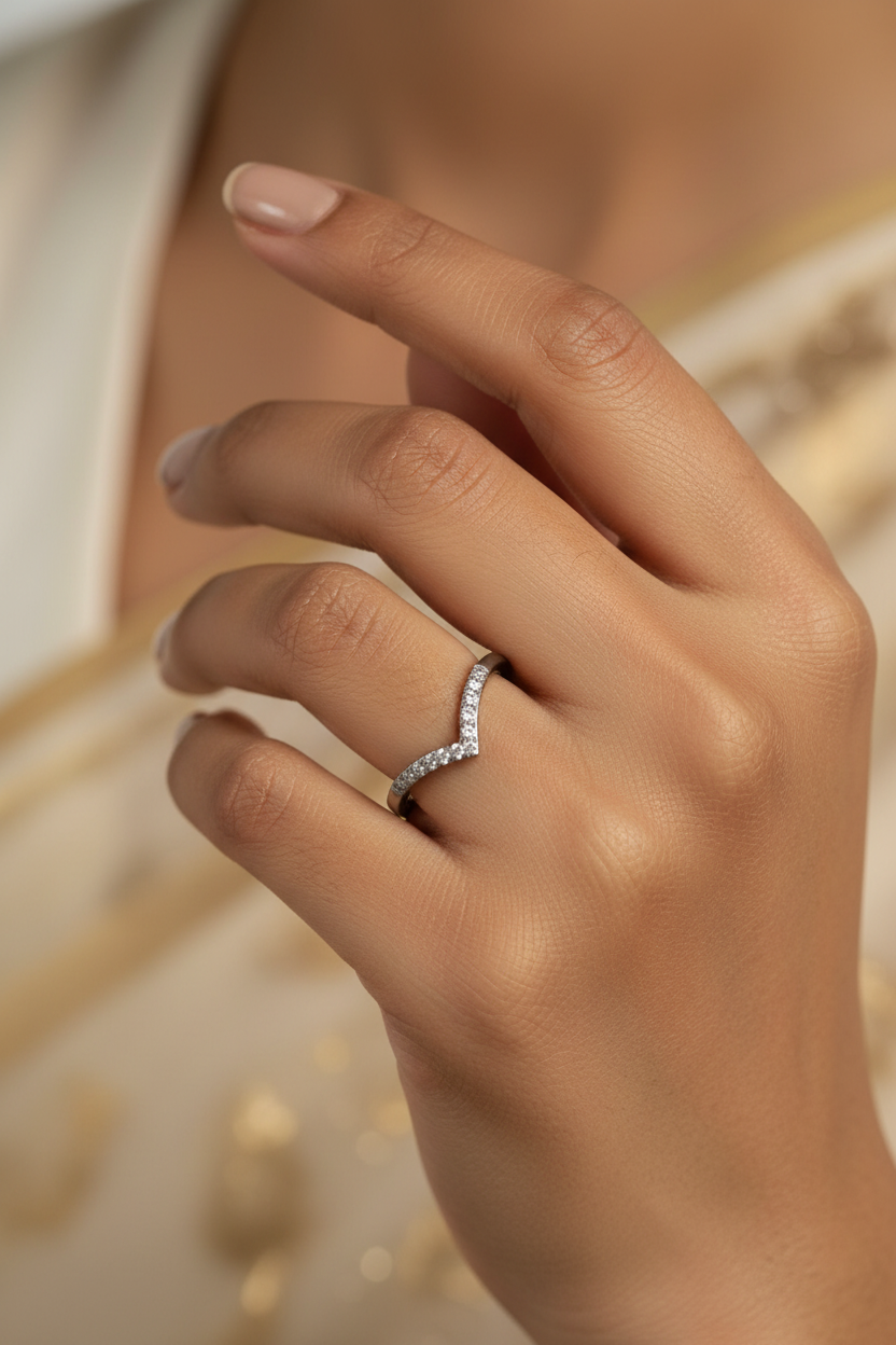 SILVER DIAMOND KATHERINE RING