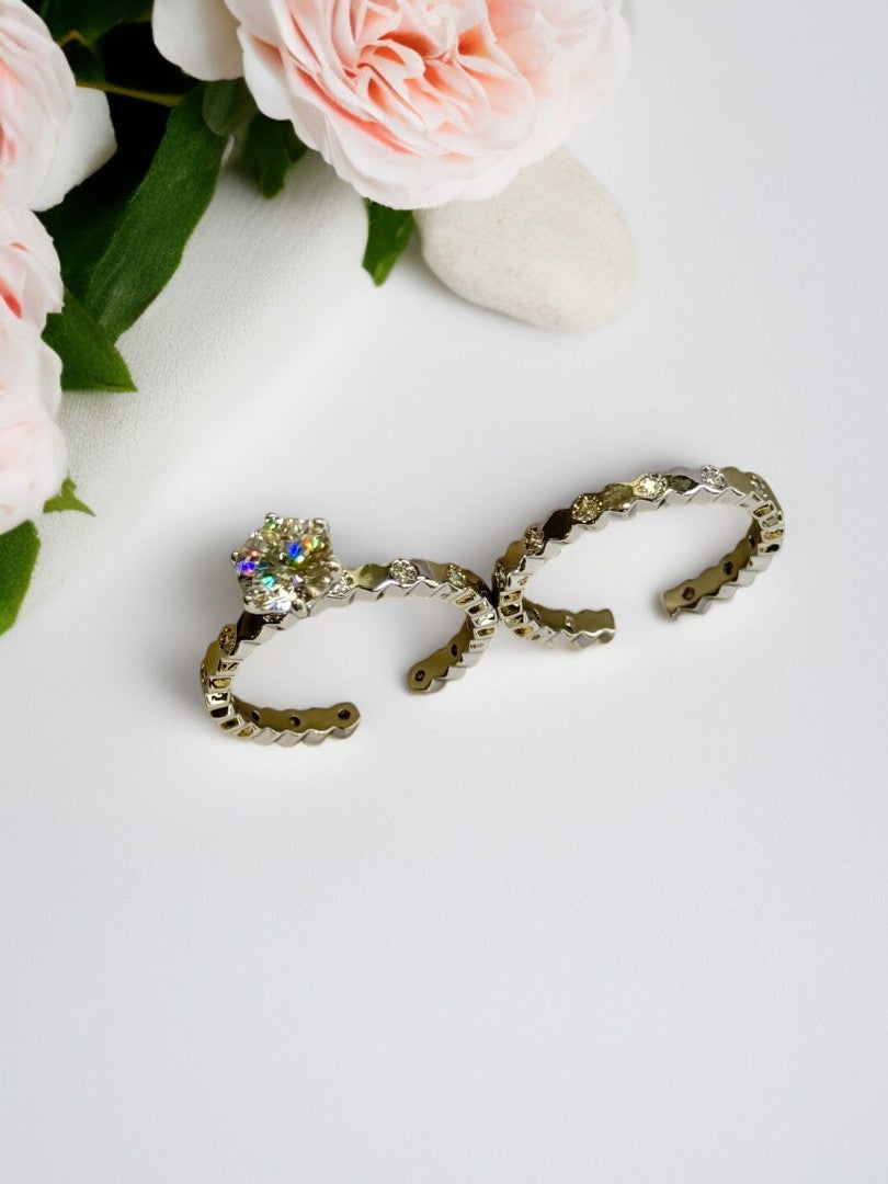 SILVER DIAMOND LUCIANO RING